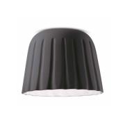 Taklampe Madame Gres keramikk 29 cm antracit