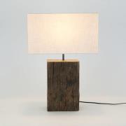 Montecristo bordlampe, trefarget/beige, høyde 59 cm, tre