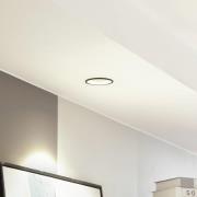 Arcchio LED-downlight Niria, svart, 3 000 K