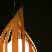 LZF Raindrop medium hengelampe, kirsebær