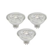 Prios LED-reflektor GU5.3 4.3W 345lm 36° klar 840 sett med 3 stk