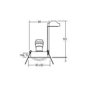 BRUMBERG innfelt spot Tirrel-S, fatning GU10, krom