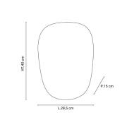 MARKET SET Vegglampe Screen 70's, 40 cm høy, bjørk, tekstil