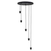 Hengelampe Fantasy, 5 lyskilder, svart