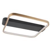 LED-taklampe Ascona, svart/gull, 28 W