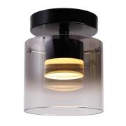 LED-taklampe Salerno, 2 700 K, 1 lyskilde, svart