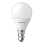 LED-pære E14 dråpe 4,9W, opal, varmhvit