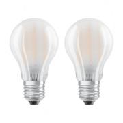 OSRAM LED-pære E27 6,5W, varmhvit, 2 stk