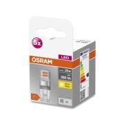 OSRAM Base PIN LED-stiftpære G9 1,9W 2 700 K 5stk