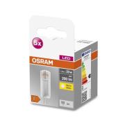 OSRAM Base PIN LED-stiftpære G4 1,8W 200lm 5stk