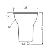 OSRAM LED-reflektor GU10, PAR11, 3 W, 2700 K, 36°, dimbar