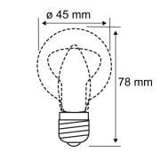 Paulmann E14 2,6W 825 LED-dråpepære gull