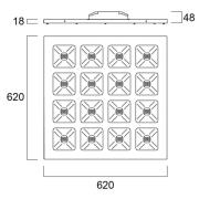 Sylvania Quadro DALI panel 36W 4650lm 840