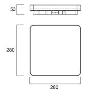 Sylvania Start Surface LED-taklampe 28 cm x 28 cm