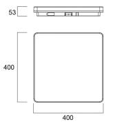 Sylvania Start Surface LED-taklampe 40 cm x 40 cm