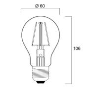 Sylvania ToLEDo Retro LED-pære E27 4,1W rød