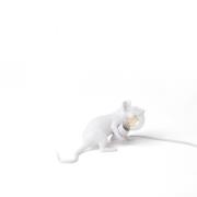 LED-dekobordlampe Mouse Lamp USB ligger hvit