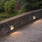 SLV Concreto LED utendørs LED-vegglampe, bredde 25 cm