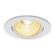 SLV New Tria 68 downlight LED 3 000 K rund, hvit