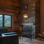 Pantilo Rope 27 pendellampe, brun/gul/gull, glass, Ø 27 cm