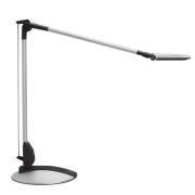 LED-skrivebordslampe MAULoptimus, sølv, stativ, dimbar CCT