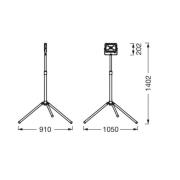 Ledvance LED-arbeidslykt Value Tripod enkeltflamme 30 W