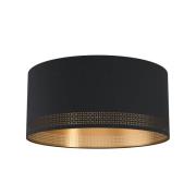 Taklampe Esteperra med stansing svart/gull