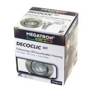 LED-downlight Decoclic Set GU10 4,5W LED, jern