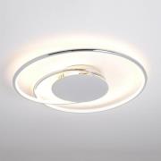 Lindby LED-taklampe Joline, 46 cm, kromfarget, metall