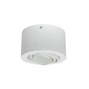 Lindby spotlight Jyla, hvit, 4 200 K, Ø 13 cm, linse, aluminium