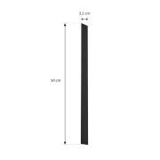 Lindby deksel Linaro, svart, 1-fase system, 50 cm