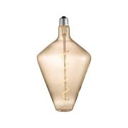 Lucande LED-pære, E27, Ø15cm, 4W, 2700K, ravfarget