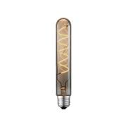 Lucande LED-rørpære, E27 4W, Ø 3 cm, røyk, 1800K