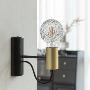 Lucande LED-globepære G95, E27 3,8W, 1800K, struktur, røyk