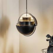 Gubi Hengelampe Multi-Lite, Ø 27 cm, krom/svart