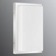 Utendørs vegglampe Julea, stål, glass, E27