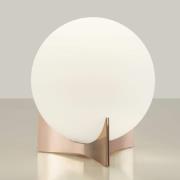 Terzani Oscar bordlampe i glass, rosegull