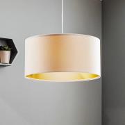 Salina pendellampe, hvit/gull Ø 50 cm
