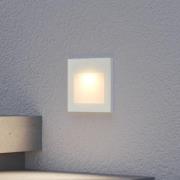 Arcchio LED innfelt vegglampe Zamo, glassdeksel, hvit