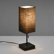 Bordlampe Ole med USB-tilkobling svart/svart