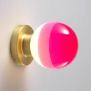 MARSET Dipping Light A2 LED-vegglampe rosa/messing