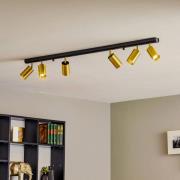 Downlight Eye Spot 6 lyskilder, svart/messing