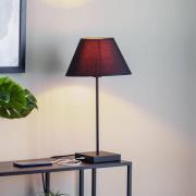 Bordlampe Table, konisk skjerm svart-gull