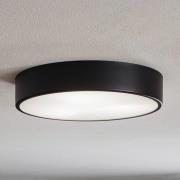 Cleo 400 taklampe, svart, sensor, IP20, Ø 40 cm, metall