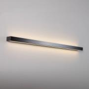 Mera LED-vegglampe, bredde 120 cm, svart, 3000K