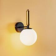 Nalo vegglampe, svart/messing