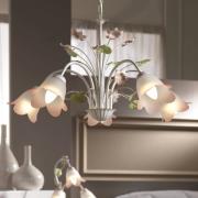 Hengelampe Botton florentinsk stil med 5 lyskilder