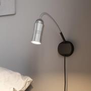 Neo! Flex Hotel II LED-vegglampe, aluminium/sølv