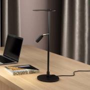 LED-bordlampe Kelly, justerbar spot svart/gull