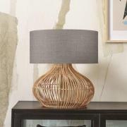 GOOD & MOJO Kalahari bordlampe 47cm mørkt lin